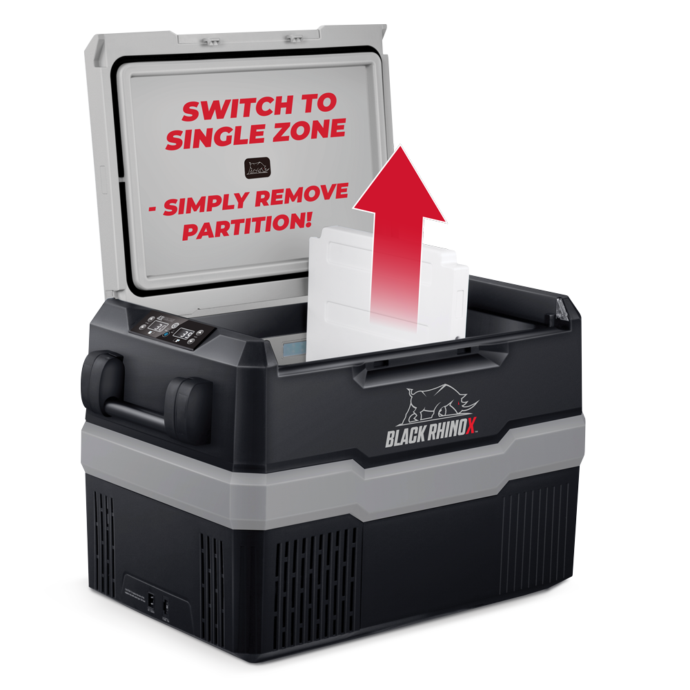 Portable 43L Dual Zone Fridge Freezer